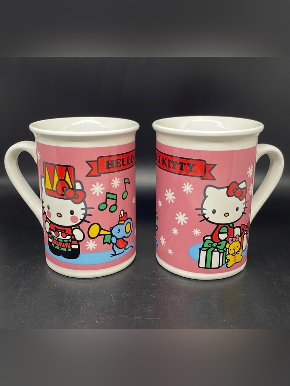 Hello Kitty Christmas Nutcracker Holiday Mugs Set of 2 2013